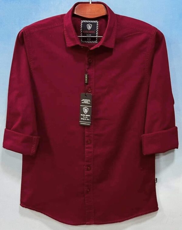 Men's Long Sleeve Solid Shirt - Image 4